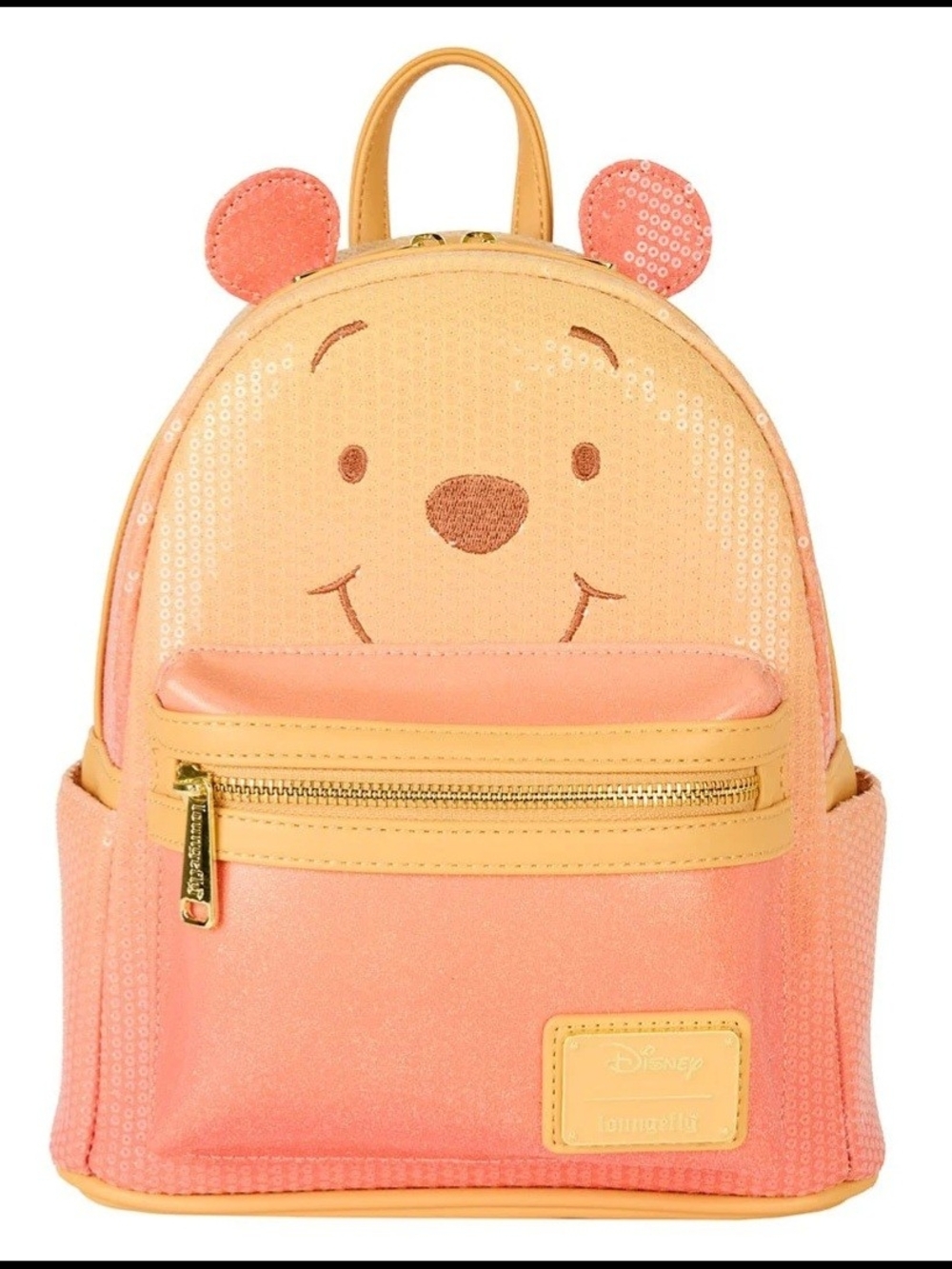 Loungefly Disney Winnie the Pooh Sequin And Glitter Cosplay Backpack